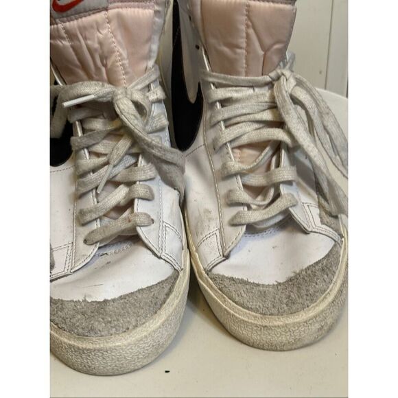 Nike Men\'s Blazer Mid \'77 Vintage High Top Athletic Shoes White Black Size 13 main image 7